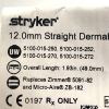 STRYKER 5300-010-945, 12.0MM STRAIGHT DERMABRADER MEDIUM, EXP 2025-04