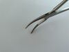 JARIT 449-310 Schnidt Forceps, Rings Closed, Half Curved, 7 1/2",
