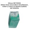 ETHICON REF 9000G Ethilon Nylon Suture Black Monofilament, CS160-6, 5.5mm 1/2 Spatula (12/BOX), EXP 2022/04 Sutures