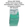 ETHICON REF 9000G Ethilon Nylon Suture Black Monofilament, CS160-6, 5.5mm 1/2 Spatula (12/BOX) EXP 2022/07 Sutures