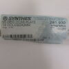 SYNTHES 281.93 95 DEG DCS PLATE 14 HOLES/242MM