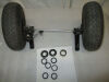 INVACARE LEO 4 WHEELS SCOOTER 2 FRONT TIRES WITH AXLE AND BEARING Scooter