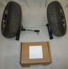 INVACARE LEO 4 WHEELS SCOOTER 2 FRONT TIRES WITH AXLE AND BEARING Scooter