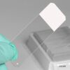 GLOBE SCIENTIFIC Microscope Slides, Diamond White Glass, 25 x 75mm, Charged, 45° Beveled Edges, Safety Corners, WHITE Frosted Slides