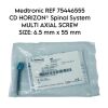 MEDTRONIC SOFAMOR DANEK REF 75446555 CD HORIZON Spinal System MULTI AXIAL SCREW SIZE: 6.5 mm x 55 mm