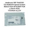 MEDTRONIC SOFAMOR DANEK REF 7640220 CD HORIZON Spinal System REDUCTION SETSCREW FOR 6.35mm ROD TITANIUM ALLOY