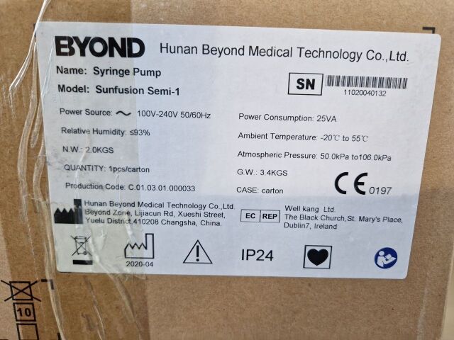 BYOND syringe infusion pump sunfusion -1 Pump IV Infusion