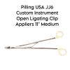 PILLING WECK USA JJ6 Custom Instrument Open Ligating Clip Appliers 11" Medium
