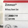 COOK MEDICAL G21398, ZEBD-7-9 ZIMMON BILIARY STENT SET, EXP 2022-08