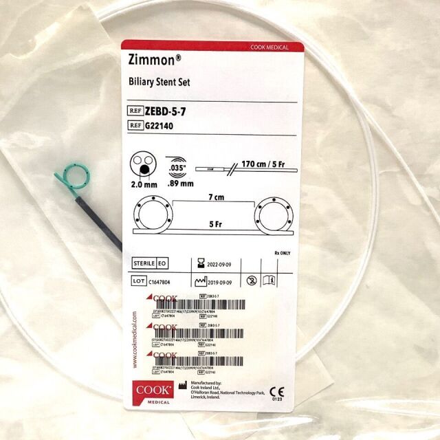 COOK MEDICAL G22140 ZIMMON BILIARY STENT SET, EXP 2022-09