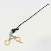 SNOWDEN-PENCER ( 90-3209 ) Diamond Jaw Bullet Nose Grasper, Double Action, Pyramid Shaped Teeth, Ratcheted, 5mm x 45cm