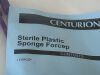 CENTURION Lot of 17 Sterile Plastic Sponge  Forcep  66420  Exp.2020-07  (B9)   66420 Sterile Plastic Sponge Forcep