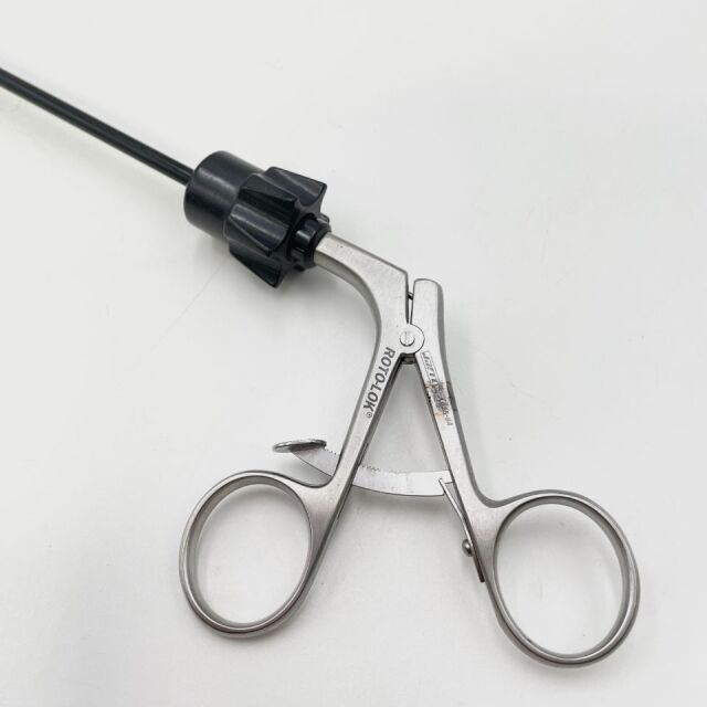 JARIT (A625-114) ROTO-LOK Laparoscopic Artau-Allis Grasping Forceps 5mmx33cm Ratchet Handle