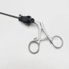 V. MUELLER LA8227 Grasping Forceps, Interlocking Serrated Fenestrated Jaws, 5mm x 37cm