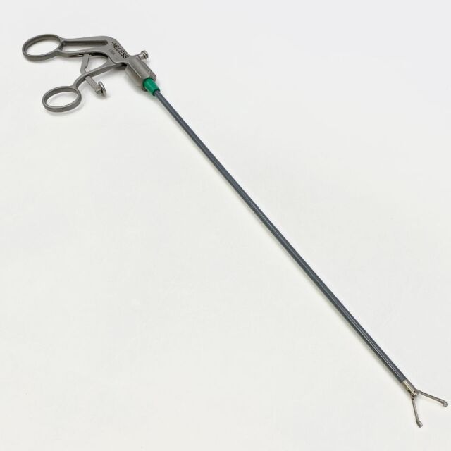 SYMMETRY SURGICAL 32-5104R ACCESS Babcock Grasping Forceps, 60 Degree Opening, 18mm Tip Size, with Ratchet Lock Handle