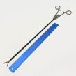 JARIT ( 600-123 ) Winer Grasping Forceps, Cross-Serrated, Disc-Shaped Jaws, In-Line, Ratchet, 14mm Tip, 5mm x 344mm