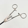 JARIT ( 600-123 ) Winer Grasping Forceps, Cross-Serrated, Disc-Shaped Jaws, In-Line, Ratchet, 14mm Tip, 5mm x 344mm