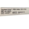 ARTHREX AR-1562PS, TENODESIS SCREW PEEK, VENTED, 6.25 X 15MM, EXP 2023-07