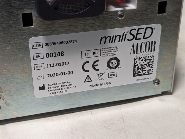 ALCOR SCIENTIFIC 112-01017 MiniiSED erythrocyte sedimentation rate ESR analyzer