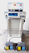 ERBE ICC 200 ESU Console w/ APC 300 , Cart, Tanks, & Foot Switches Electrosurgical Unit