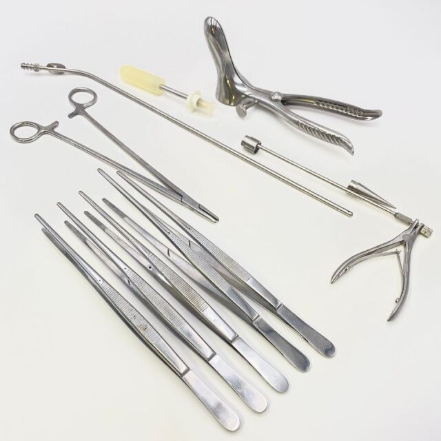 VARIOUS ( AnRe1 ) Anal Retractor Set with Speculum, Dilator, Tissue Forceps and Punch