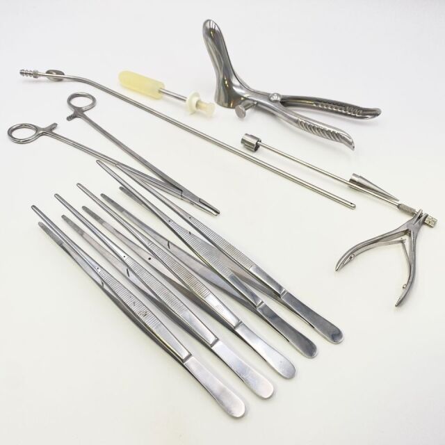 VARIOUS ( AnRe1 ) Anal Retractor Set with Speculum, Dilator, Tissue Forceps and Punch