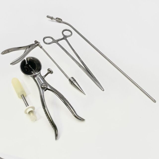 VARIOUS ( AnRe1 ) Anal Retractor Set with Speculum, Dilator, Tissue Forceps and Punch