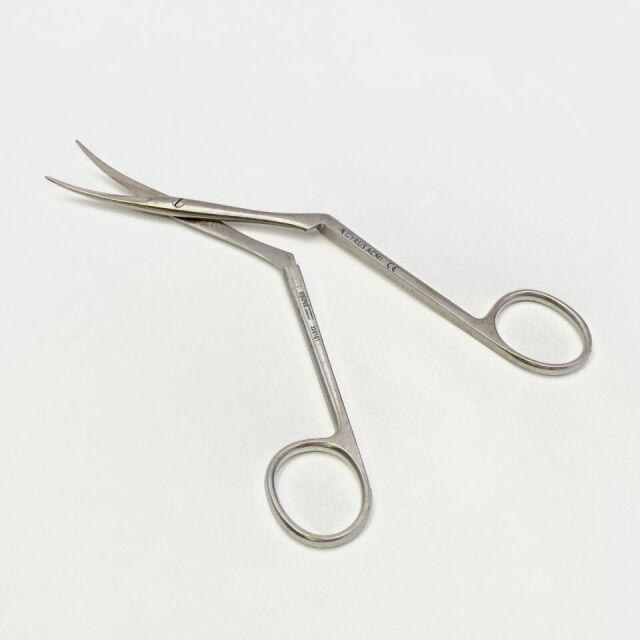 GYRUS ACMI ( 326101 ) HEYMANN Nasal Scissors, Smooth Blades, Standard Model, Curved Right