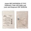 ARGON MEDICAL DEVICES REF 041112002A 12" PVC Extension Tube with Male Luer Lock and Stopcock EXP 2025/06