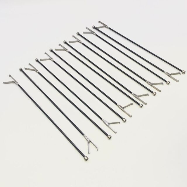 TELEFLEX MEDICAL ( 727254i ) Pilling Lot of 13 Claw Forceps Inserts with Insulated Outer Sheath Tubes