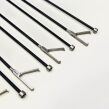 TELEFLEX MEDICAL ( 727254i ) Pilling Lot of 13 Claw Forceps Inserts with Insulated Outer Sheath Tubes