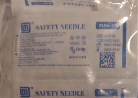 IREMEDY N-2310 Safety Needle 23Gx1 (Lot of 827)