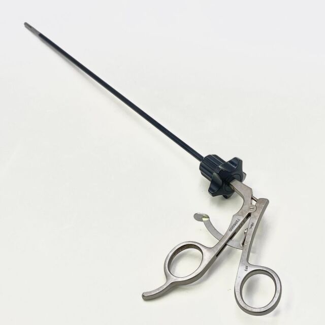 V. MUELLER ( 256.86, 720600D ) EndoLap Laparoscopic Grasper with Wavy Teeth and Spoon, with Pilling Ratcheting Rotating Handle