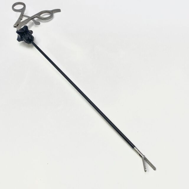 V. MUELLER ( 256.86, 720600D ) EndoLap Laparoscopic Grasper with Wavy Teeth and Spoon, with Pilling Ratcheting Rotating Handle