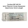 SYNTHES REF 487.04 4mm Titanium Cortex Expansion Head Screw 14mm Length