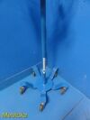 GE Dinamap Pro Care Series Rolling Stand W/ Basket; Blue