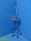 GE Dinamap Pro Care Series Rolling Stand W/ Basket; Blue