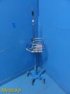GE Dinamap Pro Care Series Rolling Stand W/ Basket; Blue