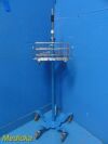 GE Dinamap Pro Care Series Rolling Stand W/ Basket; Blue
