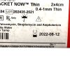 WRIGHT MEDICAL REF 86102X04, GRAFT JACKET NOW THIN, EXP 2022-08