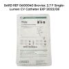 BARD REF 0600040 Broviac 2.7 F Single-Lumen CV Catheter EXP 2022/08