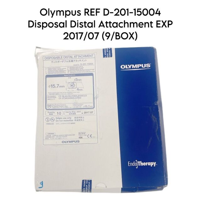 OLYMPUS REF D-201-15004 Disposal Distal Attachment EXP 2017/07 (9/BOX)