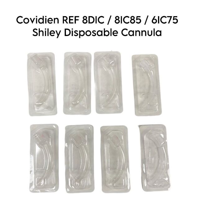 COVIDIEN REF 8DIC / 8IC85 / 61C75 Shiley Disposable Cannula ( LOT OF 8 )