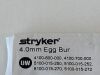 STRYKER 4.0mm Egg Bur  1608-002-035  Exp.2027-03   (Q24)   1608-002-035 4.0mm Egg Bur
