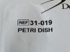 DEROYAL Petri Dish  31-019   Exp.2028-02   (K24)   31-019 Petri Dish