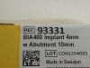 COCHLEAR BIA400 Implant 4mm  93331  Exp.2023-09   (K47)   93331 BIA400 Implant 4mm