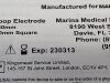 MARINA MEDICAL Disposable Loop Electrode  300-118  Exp.2023-03   (B34)   300-118 Disposable Loop Electrode