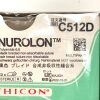 ETHICON REF C512D, NUROLON POLYAMIDE BOX OF 12, EXP 2022-12