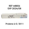 ETHICON REF M8806 PROLENE 6-0, BV-1 ETHALLOY NEEDLE ALLOY,(12/BOX) EXP 2024/08 Sutures