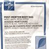 MEDLINE REF NON70540WM, POST-MORTEM BODY BAG, ADULT, WHITE, METAL ZIPPER, 36X90 IN